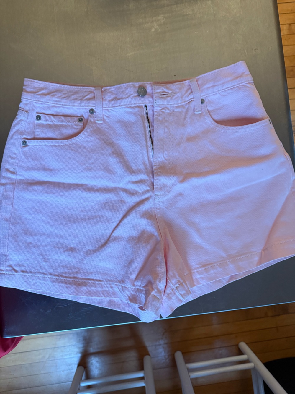 PISTOLA Blush High-Rise Jean Shorts